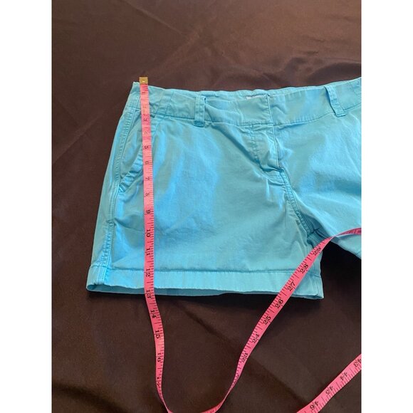 Vineyard Vines Womens Shorts Size 10 Blue Chino Preppy Whale Logo Stretch Fit - Picture 6 of 6